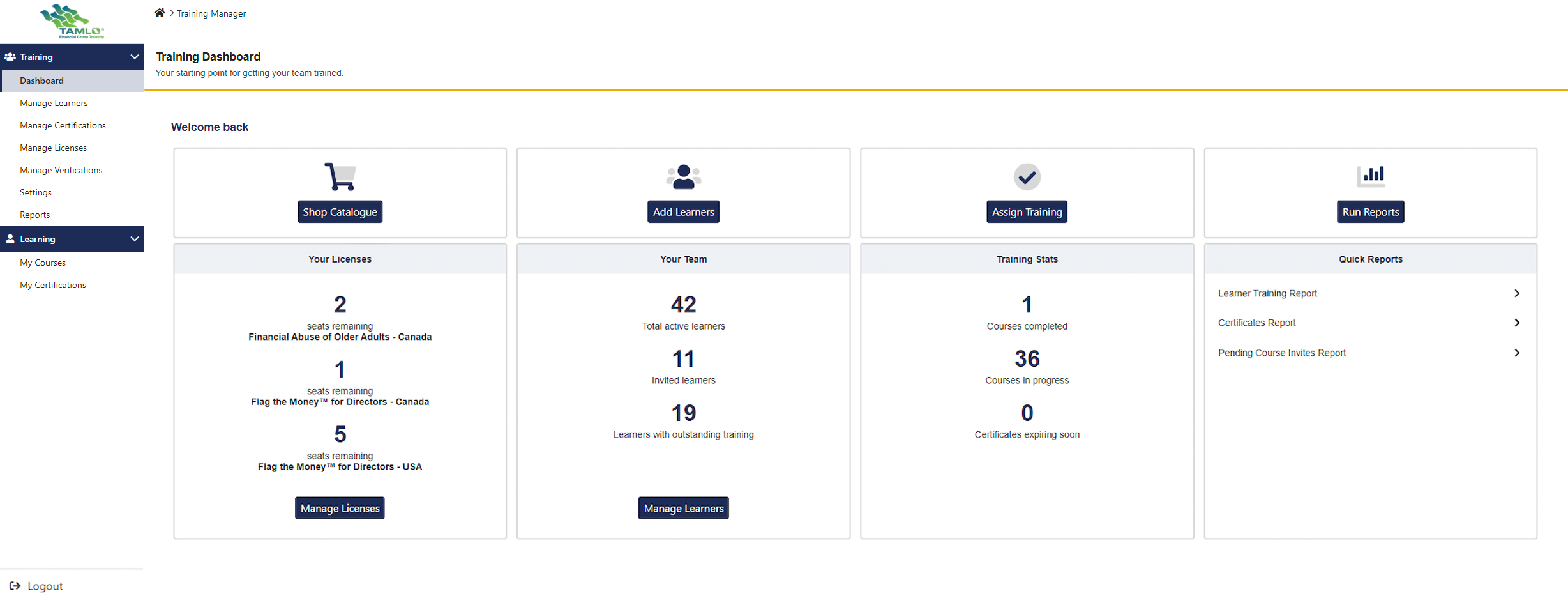 Tracking and reporting